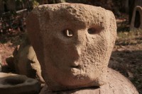 Originálna kamenná socha,Maska - kamenná socha